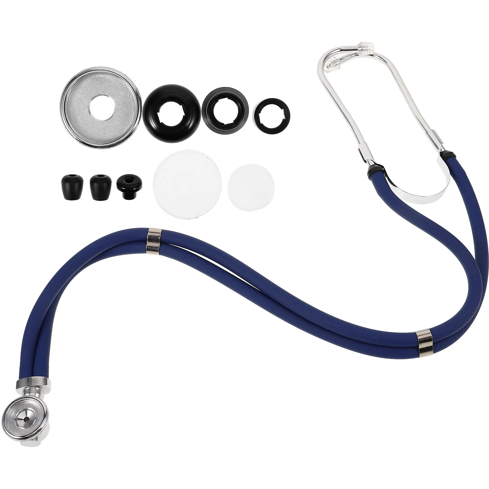 

Dual Tube Farm Stethoscope Vet Grade Stainless Steel for Cattle Goat Sheep Portable Animal Auscultation Tool Efficient