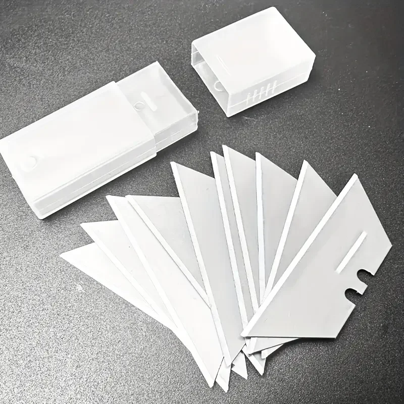 20 قطعة شفرة شبه منحرفة احترافية - شفرة قطع بديلة من الفولاذ المقاوم للصدأ شديدة التحمل، مناسبة لمعظم مقابض الأدوات #4