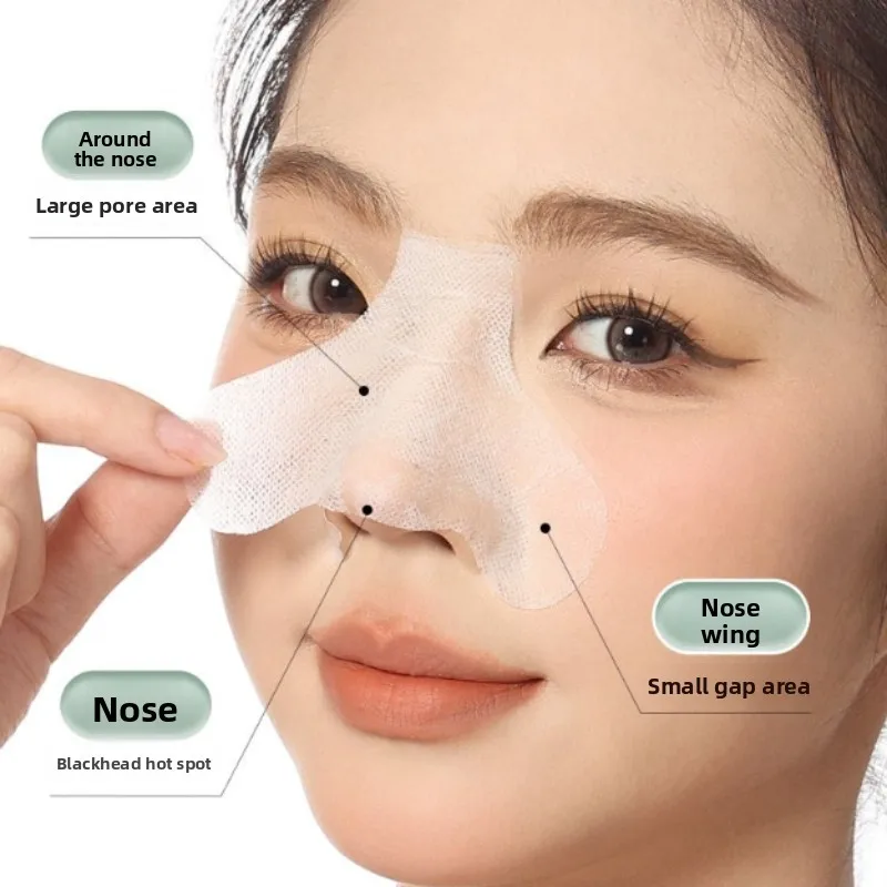 100/200 Stuks Wegwerp Neusmasker Papier Cosmetische Katoen Huidverzorging Papier Hydraterende Verwijderen Mee-eter Masker Strips Papier Gezicht huid