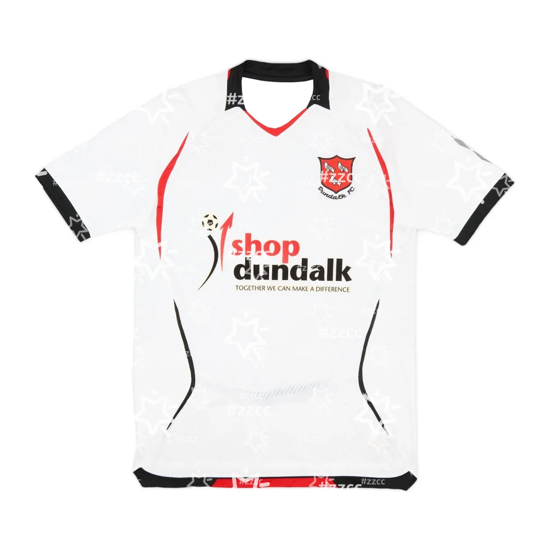 Conjunto de entrenamiento y camiseta de fútbol para el hogar del Dundalk FC 25-26, regalo para aficionados al fútbol, camiseta deportiva de verano para hombre, camiseta de ciclismo para niños