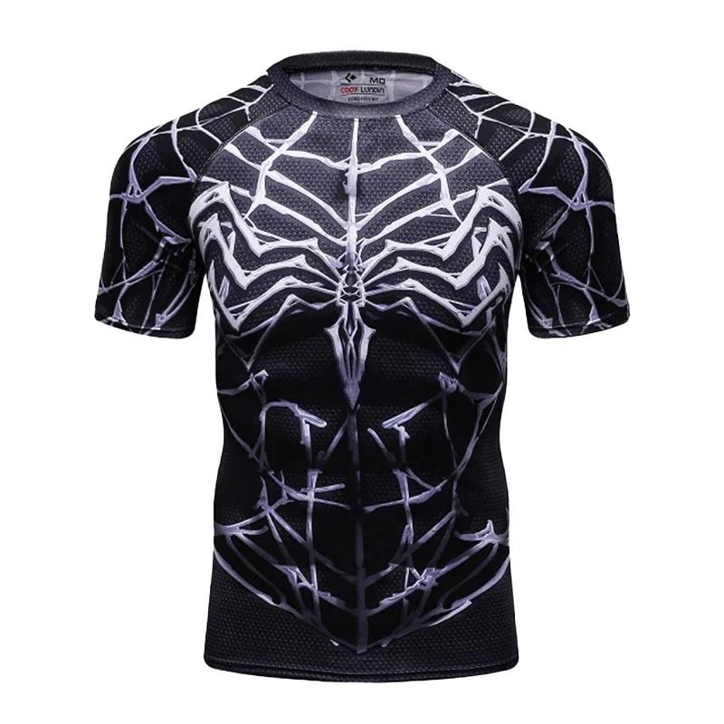 كودي لوندين مارفل ثلاثية الأبعاد طباعة الرياضة سريعة الجافة تنفس الرجال تي شيرت اللياقة البدنية تشغيل في الهواء الطلق تأثيري الصبي Psrent-طفل قصيرة الأكمام