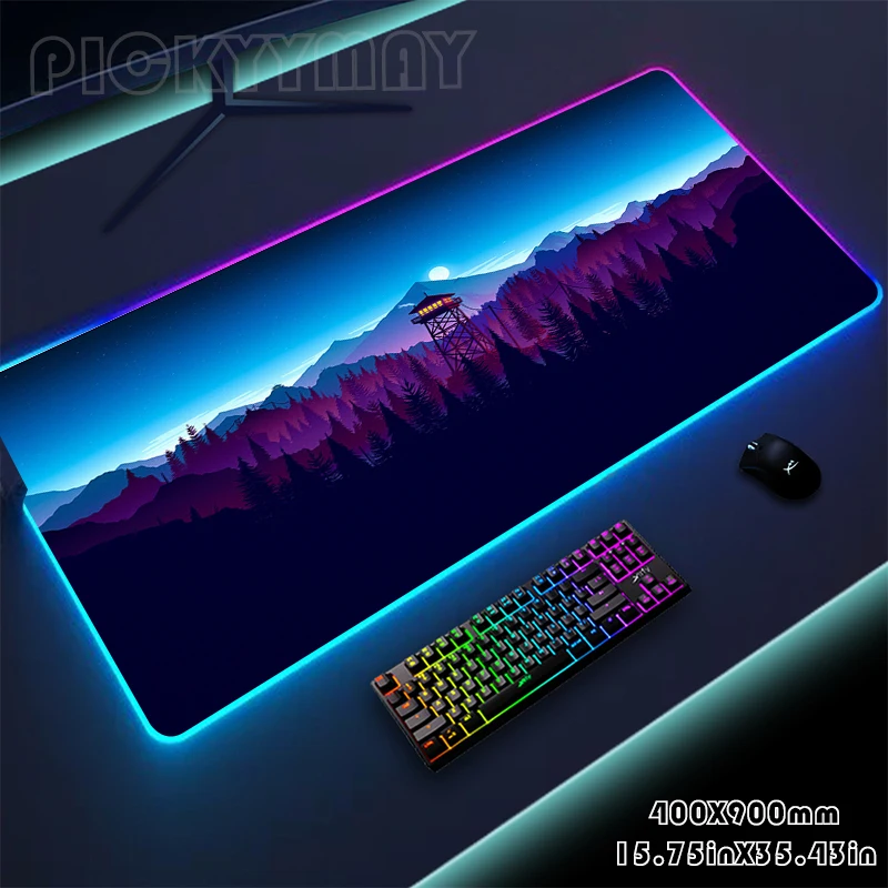 

Большой коврик для мыши с пейзажем RGB, игровой коврик для мыши, игровой Настольный коврик, настольные коврики, коврики для клавиатуры RGB XXL 40x90 см, коврики для мыши