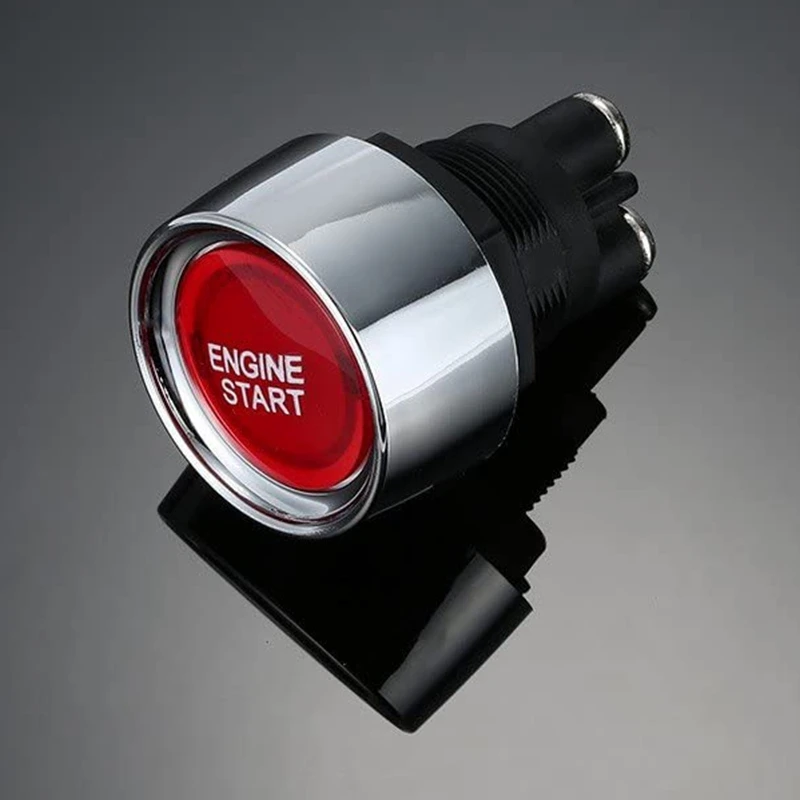 Botón de motor WO para coche DC 12V 24V, botón de arranque de motor, interruptor de luz, interruptor de encendido de arranque para carreras