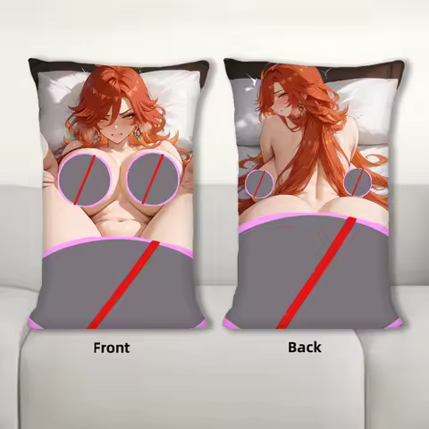 Dakimakura Genshin Impact Anime Mavuika Sofa Cushion Body Pillow Cover Double Side Print Bedding Throw Pillow Case
