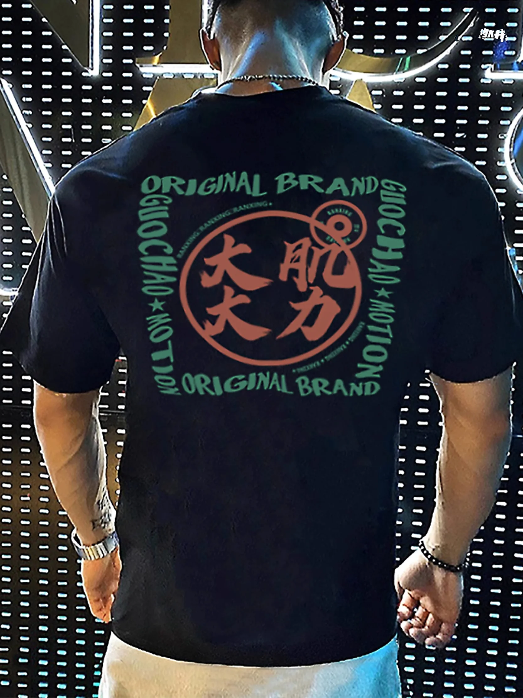 

Свободный крой, большой размер, дышащая хлопковая футболка, летняя, модная, брендовая, не вызывает потливости, с заниженной линией плеча