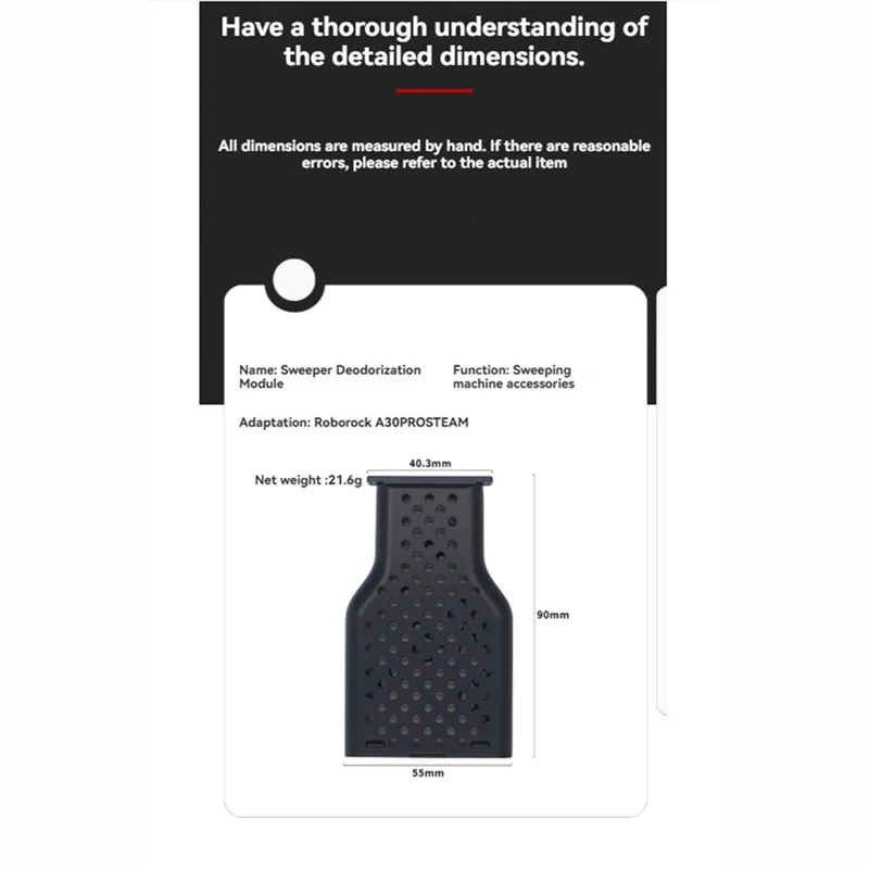 Keep Accessories For Roborock A30pro Steam Floor Scrubber Silver Deodorization Module Particle