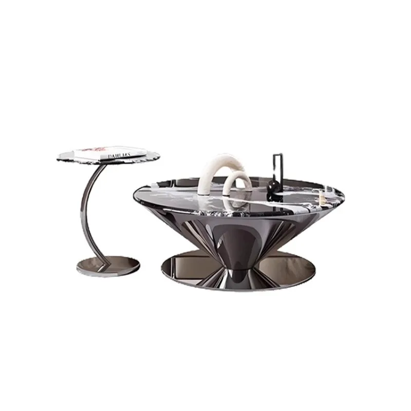 

French new model, coffee table living room household small apartment creative designer minimalist marble coffee table