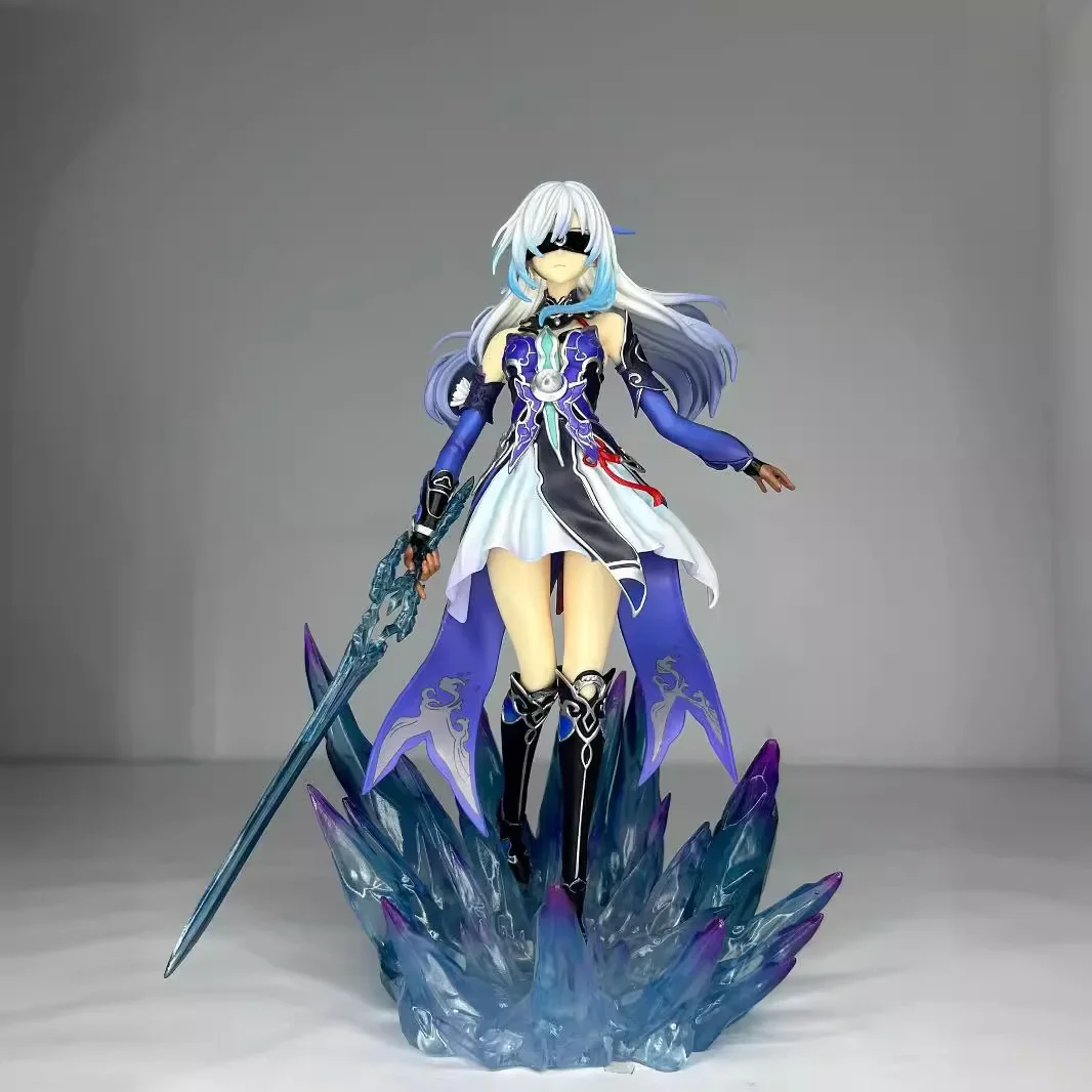 28.5cm Honkai: Star Rail Anime Figurine Jingliu Game Character Sculpture Action Figure Ornaments Collection Desktop Display Toy