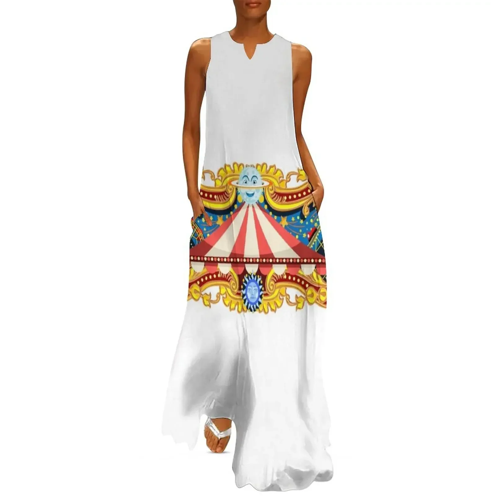 

Carnival Banner Circus Long Dress dress women elegant luxury evening dresses women dress summer