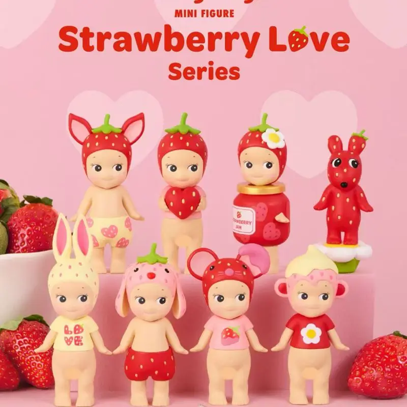 

In Stock Genuine Sonny Angel Blind Box Strawberry Love Series Trendy Toys Ornaments Dolls Cute Gifts Kid Toys Birthday Gift