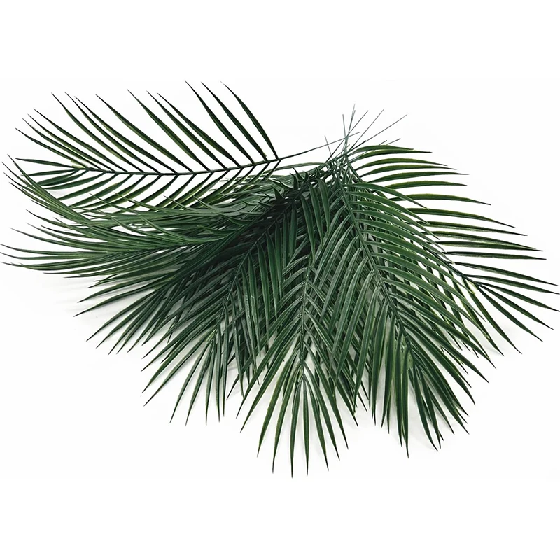 10Pcs Artificial Palm Tropical Leaves Monstera Leaves for Hawaiian Party Beach Table Wedding Baby Shower Birthday Decoration - view 3