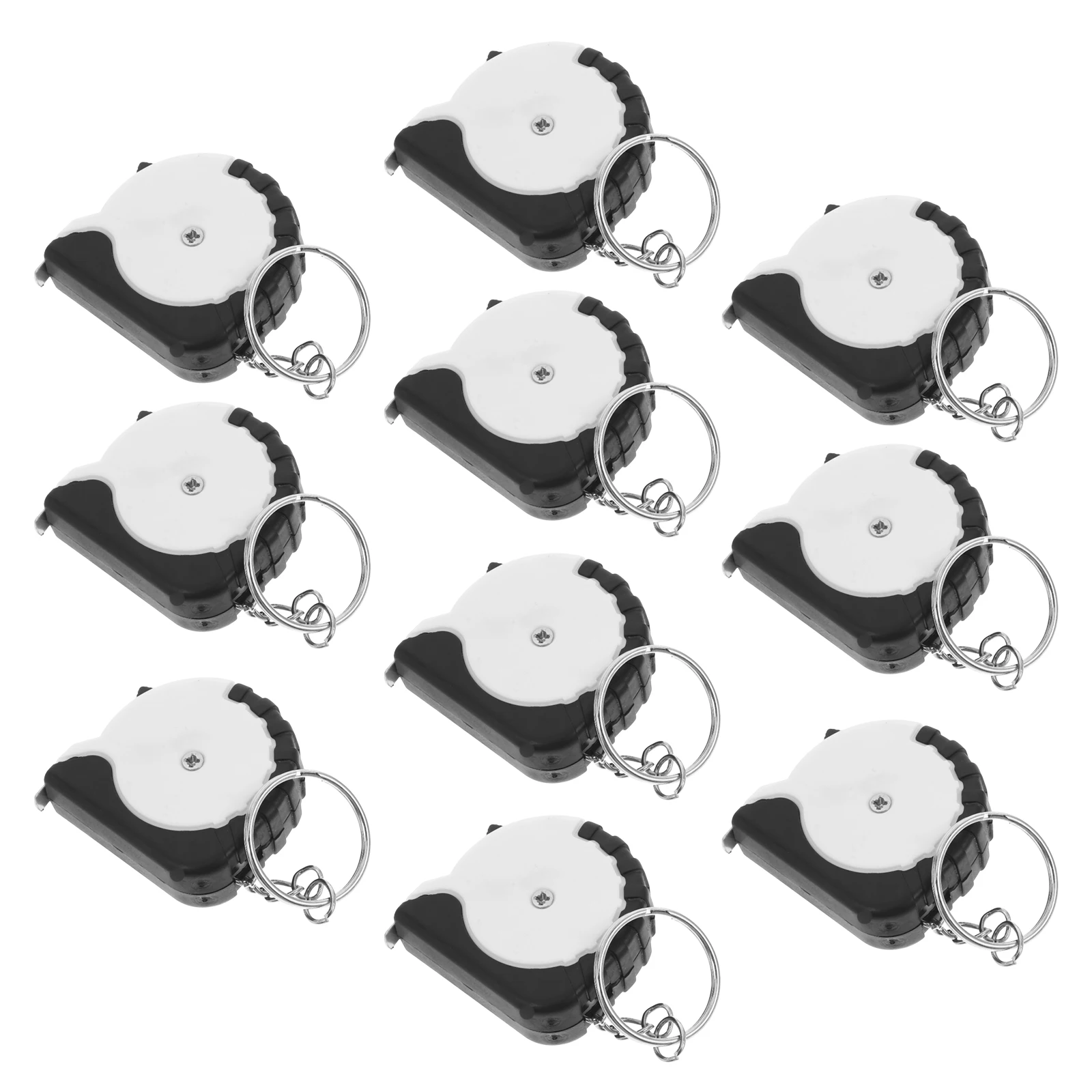

10pcs Measuring Tape Keychains Mini Retractable Steel Tape Metric Pocket Keychain For Home Construction Tailoring High Precision