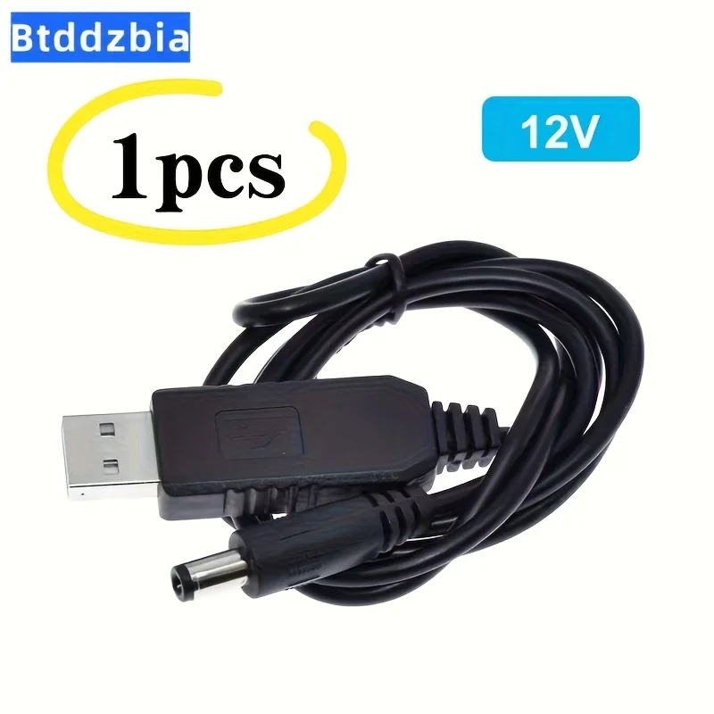 USB power boost line DC 5V to DC 9V / 12V Step UP Module USB Converter Adapter Cable 2.1x5.5mm Plug - view 2