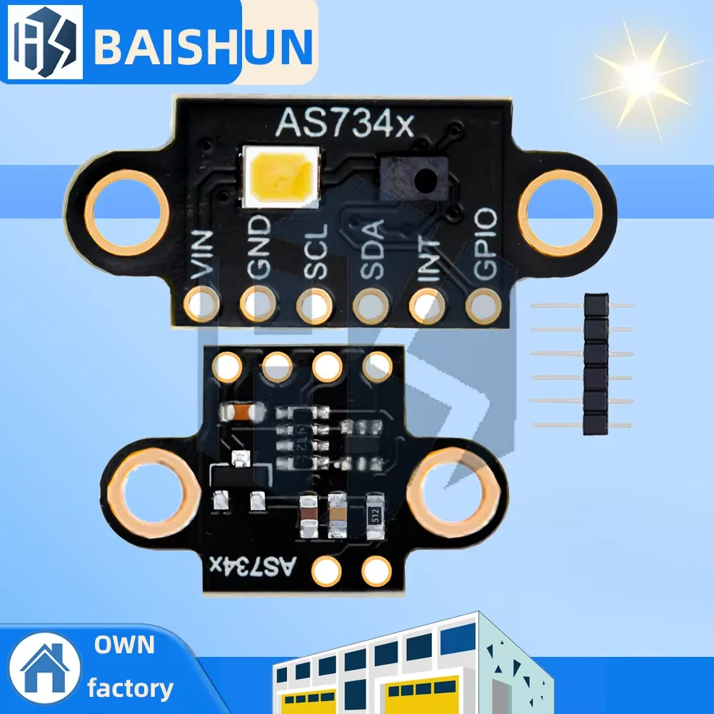 AS7341 AS734x Visible Spectral Sensors Module Color Temperature