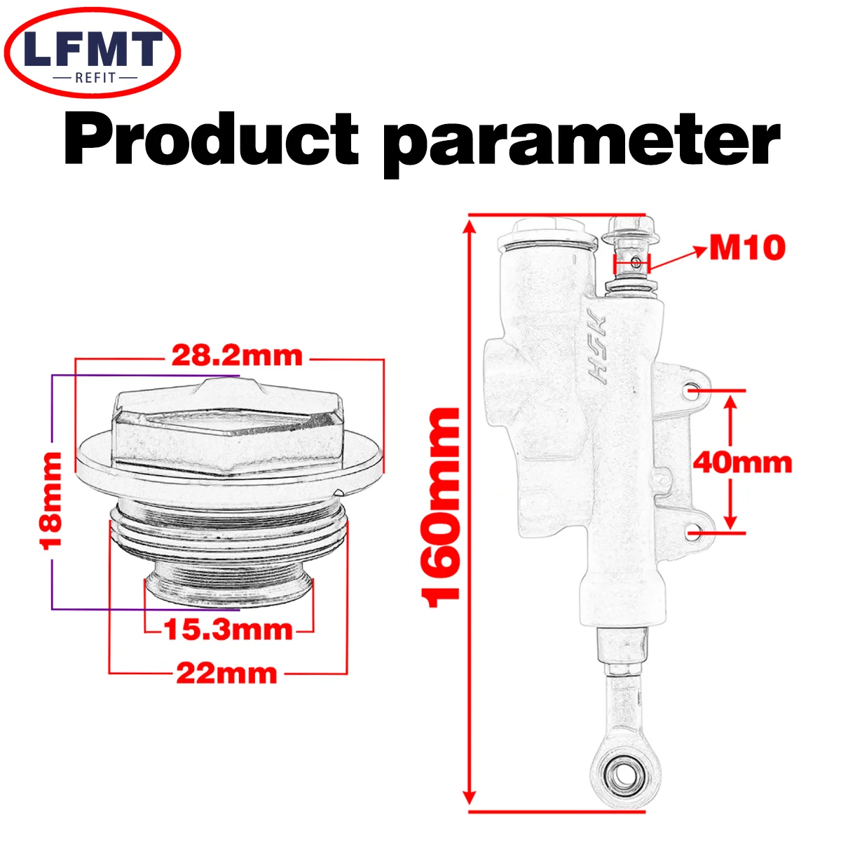 Motorcycle Rear Brake Master Cylinder Pump Parts For KTM SX XC EXC XCW SX-F XC-F EXC-F XCF-W TPI 125 150 200 250 300 350 450 500