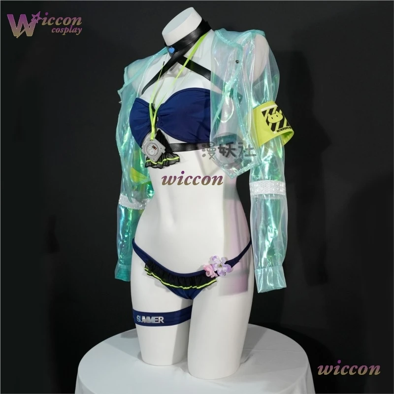 WuHu Gfl2 Clukay Klukai Cosplay Game GIRLS' FRONTLINE 2:EXILIUM Uniforms HK416 Bikini Wig Coat Women Halloween Costume Sexy Clot