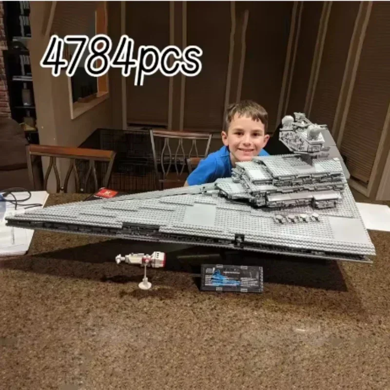 Moc 75252 UCS المدمرة الإمبراطورية عرض اللبنات الطوب لعبة سوبر عظيمة في نهاية المطاف المركبة الفضائية هدايا عيد الميلاد عيد الميلاد