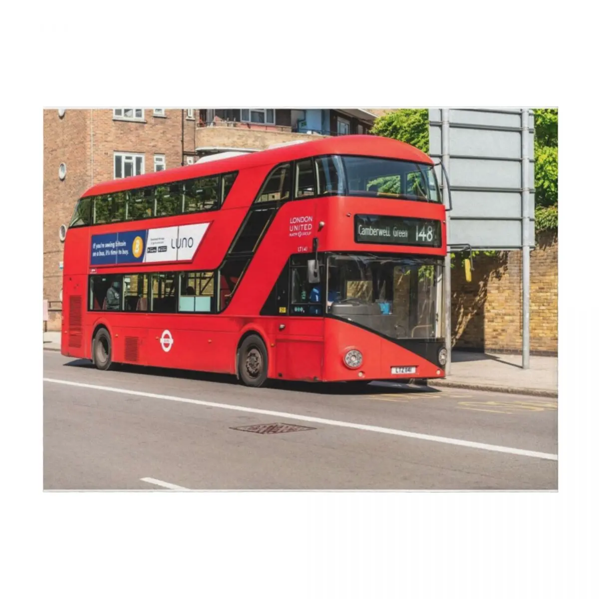 Red London Double Decker Bus, Route 148, зеленое одеяло Camberwell, роскошные теплые зимние одеяла для дивана с волосами
