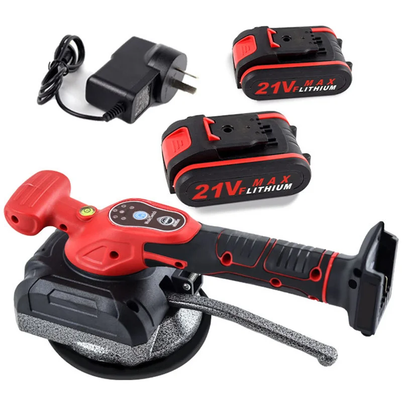 Cordless 21V Tile Tiling Machine Tiles Vibrator Suction Cup Automatic Floor Leveling Power Tool