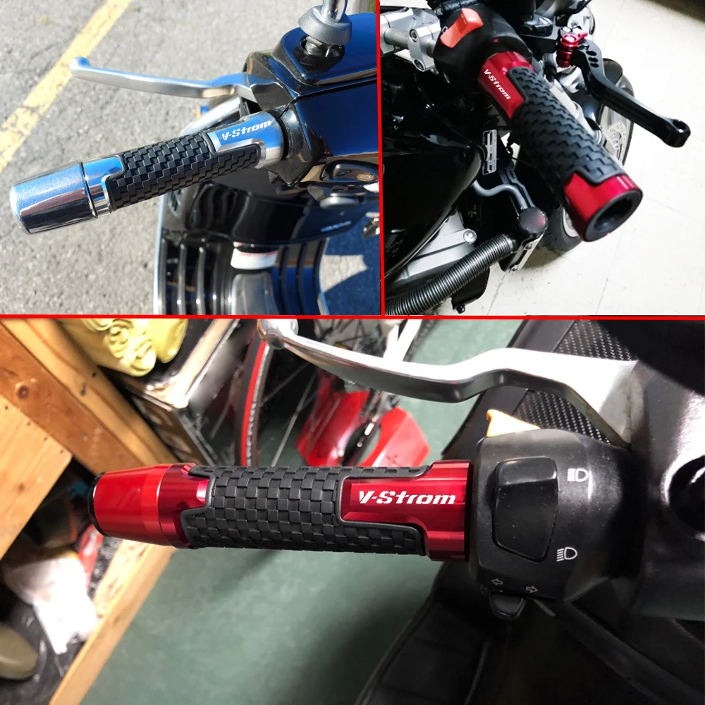 لسوزوكي V-STROM فستروم DL 250 650 1000 1050 XT 800 DE 800DE 7/8 "22 مللي متر بار ينتهي دراجة نارية مقابض دراجة نارية المقود ينتهي