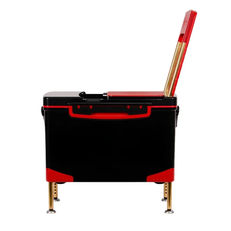 

New hidden backrest four-foot lift portable fishing box