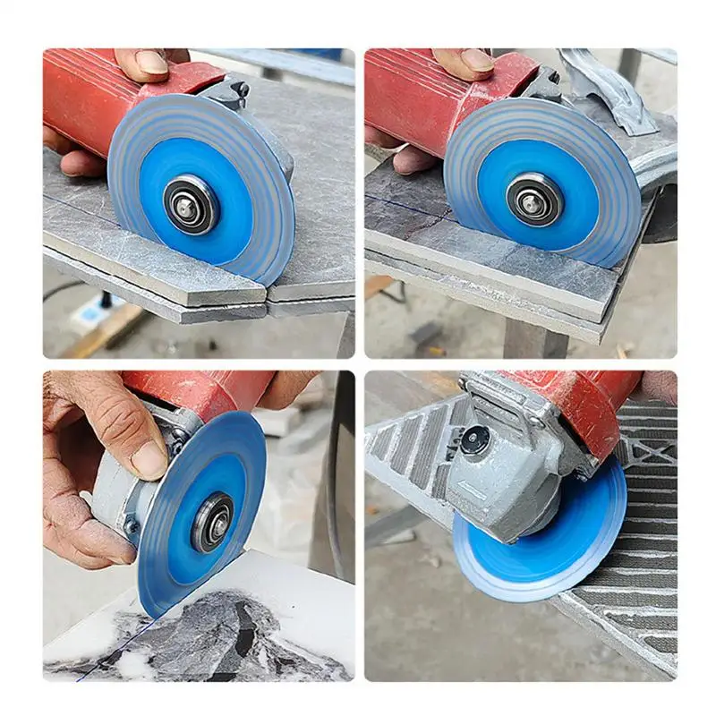 แผ่นตัดบางเฉียบเครื่องบดมุมล้อตัดล้อตัดที่แม่นยําสําหรับเซรามิกอิฐ Vitrified