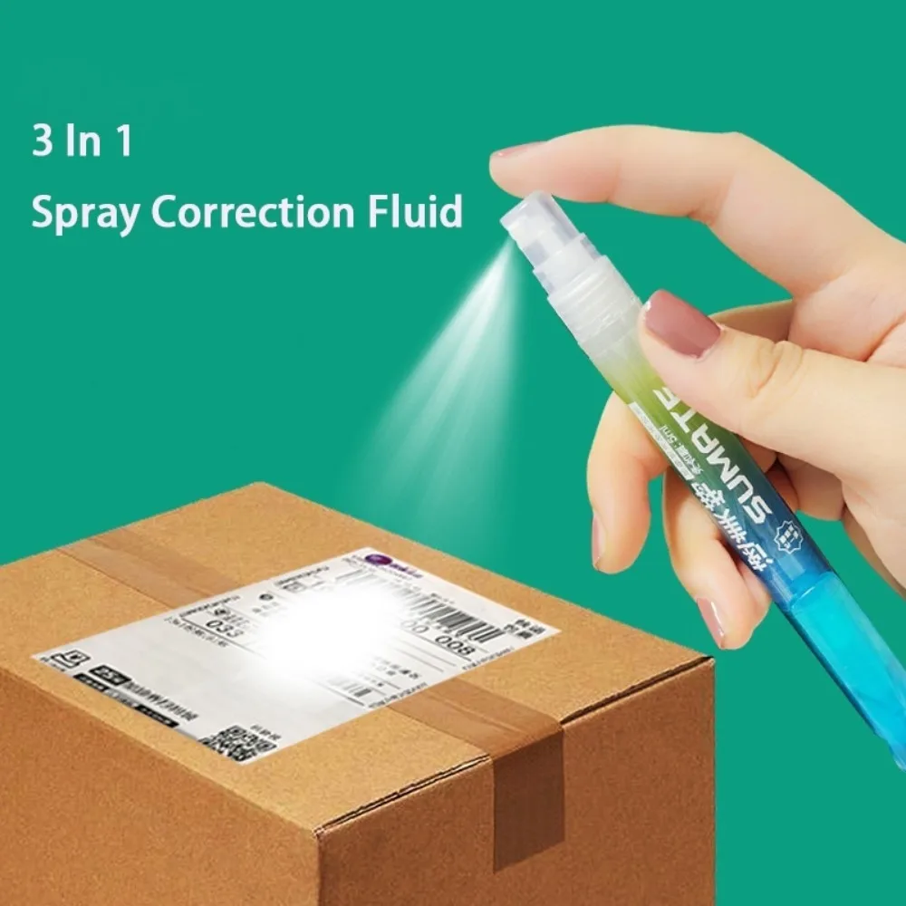 Express Logistics Information Privacy Smear Spray Correction Fluid 3 In 1 Spray Thermal Paper Correction Fluid Spray Pen