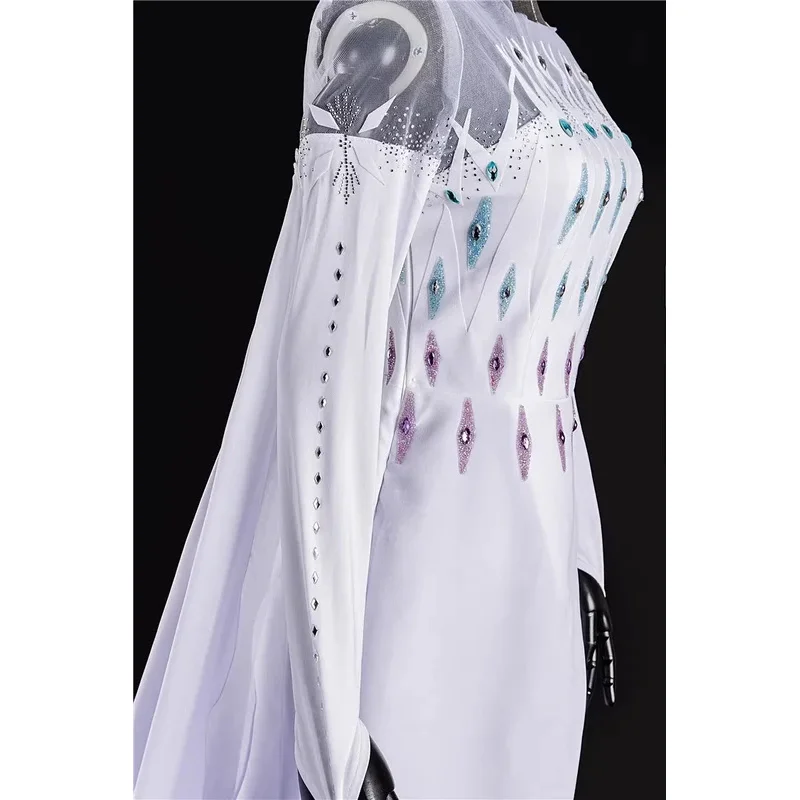 

Новое платье принцессы со льдом, белый костюм для игровой вечеринки на заказ