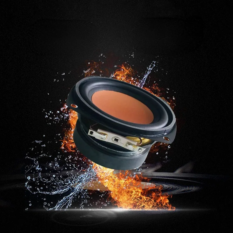 SOTAMIA 2 шт., 3-дюймовый телефон, 4 Ом, 8 Ом, 20 Вт, Полнодиапазонный звуковой динамик с резиновыми краями, динамик «сделай сам», Домашнее аудио