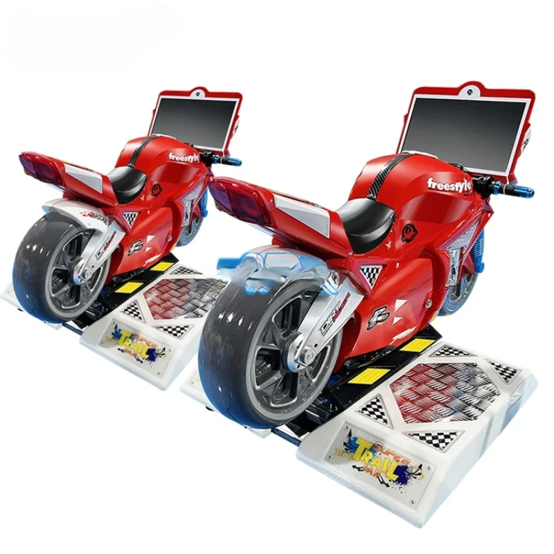 Factory Simulator Moto Plastic Kiddie Rides 3d Amusement Indoor Kids Coin Operate Machine Arcade Game