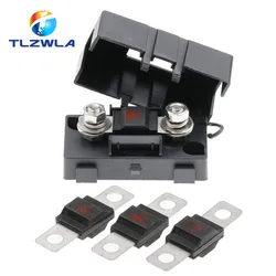 Trompete Garfo Plug Fusível Set, Parafuso Fixo Filme Seguro, ANS-8 Segurança Placa Base, 32V, 40A, 50A, 60A, 70A, 80A, 100A, 125A, 150A, 200A, 1Set