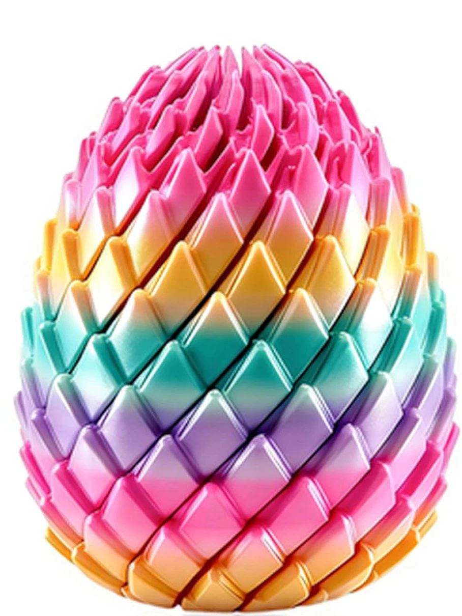 Twisty Fidget Egg 3D-Gedruckte Spielzeuge Sensorische Schreibtisch-Spielzeuge Stressabbau Osterkorb-Füller Kleine Geschenke
