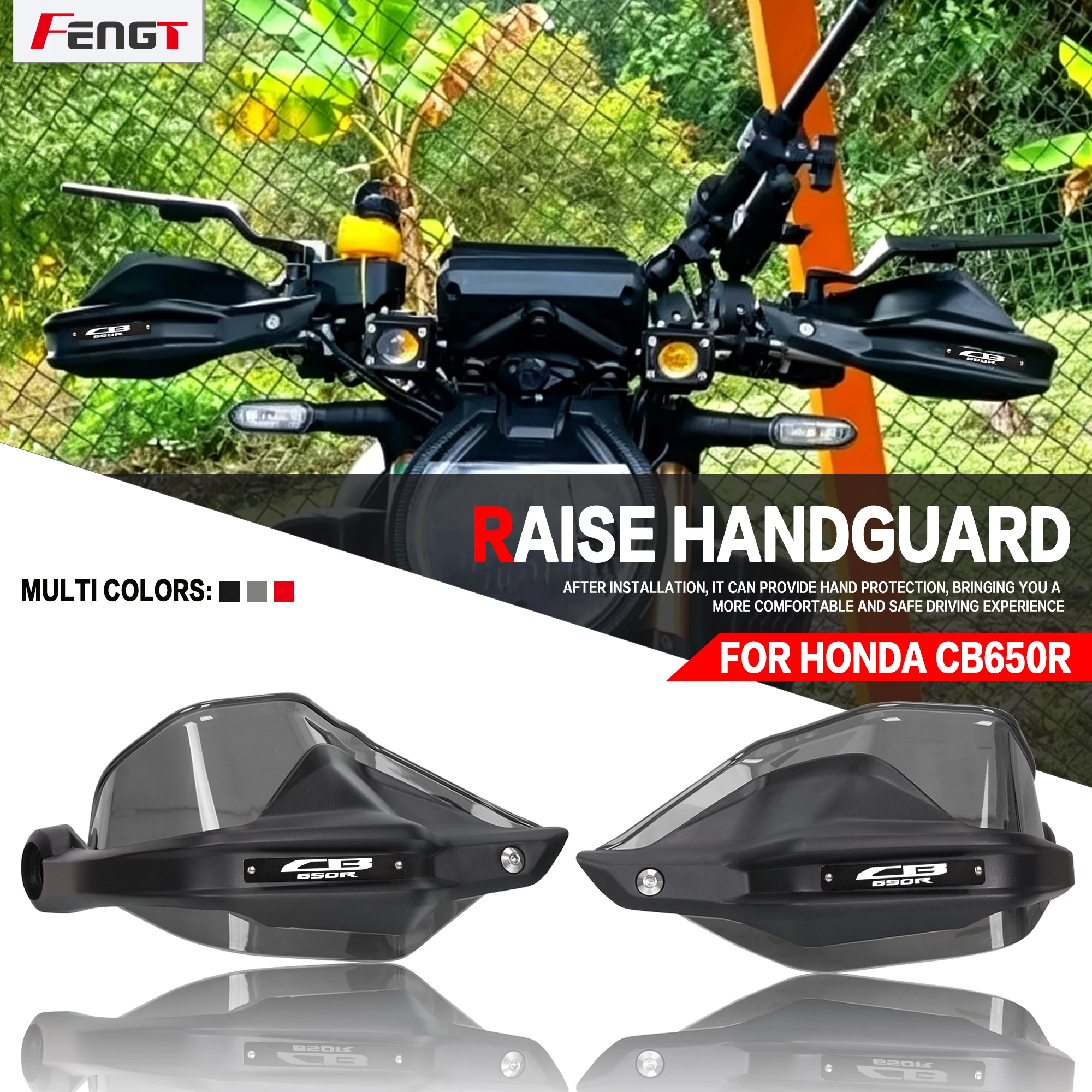 FOR HONDA CB650R 2019-2026 CB 650R Motorcycle Handguards Wind Deflector Windshield handlebar Hand Guards Protectors Lever Guard