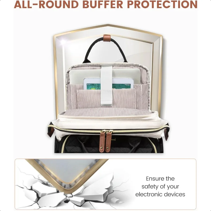 Mochila para laptop de 15,6 '' para mulheres mochila para computador de viagem