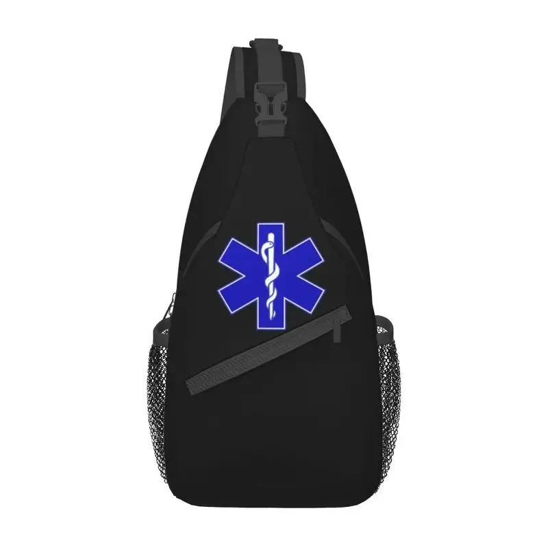 

Custom Fashion Emt Star Of Life Sling Crossbody Backpack Men Paramedic Medical Shoulder Chest Bag for Hiking