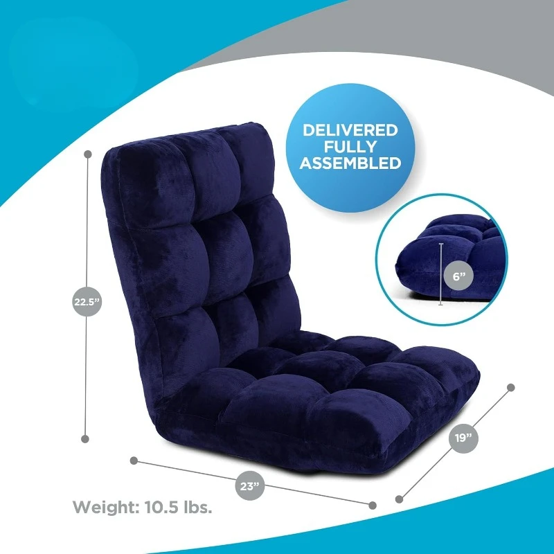 Adjustable Memory Foam Floor Chair - Ideal for Gaming, Reading, Meditation - Comfortable and Versatile