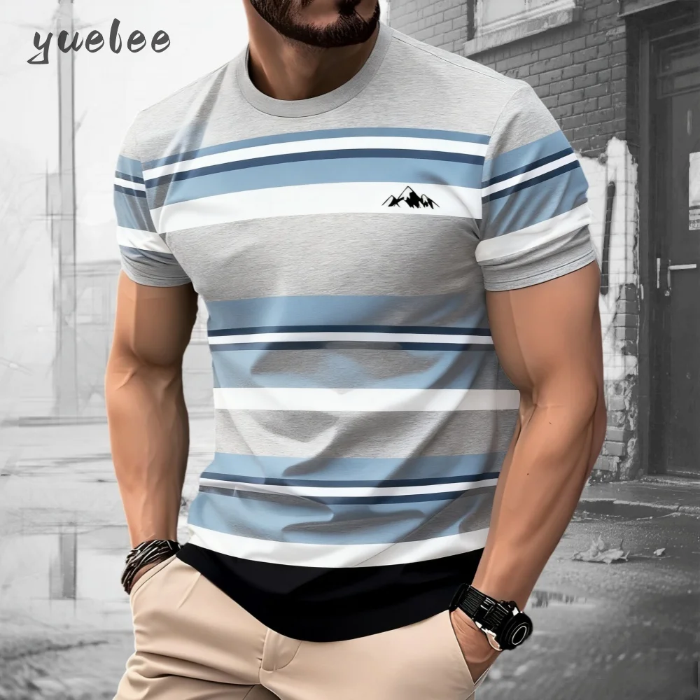 Thumbnail 2 - #8 Trending Mens Classic Striped T-Shirts Right Now