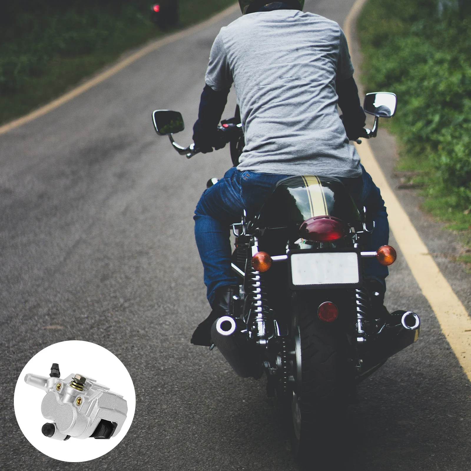 Front Brake Caliper for Motorcycle Enhanced Durability Easy Installation Compatible with Atv Replacement Parts Braking System