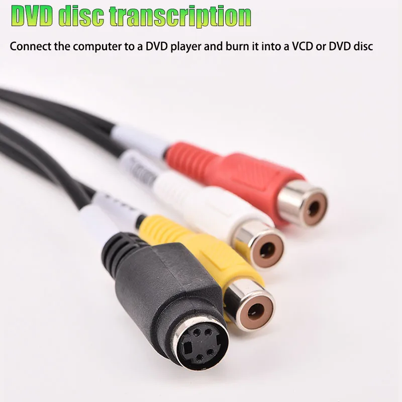 Cltgxdd USB 2.0 إلى RCA مهائي كابلات محول للتلفزيون DVD VHS بطاقة التقاط الصوت والفيديو دعم Windows XP/2000/Vista/Win7 #4