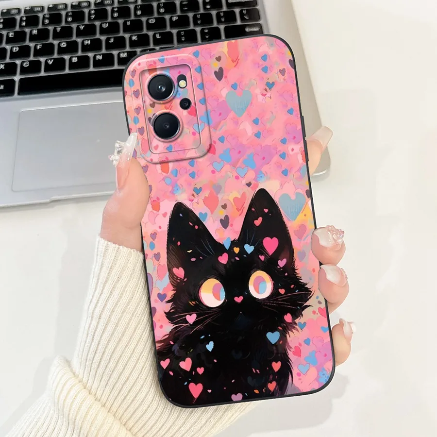 For OPPO Realme 9i Case 9i 4G 5G Cute Cartoons Flower Soft Silicone Back Cover For Realme 9 Realme9 Pro Plus 9i Phone Fundas