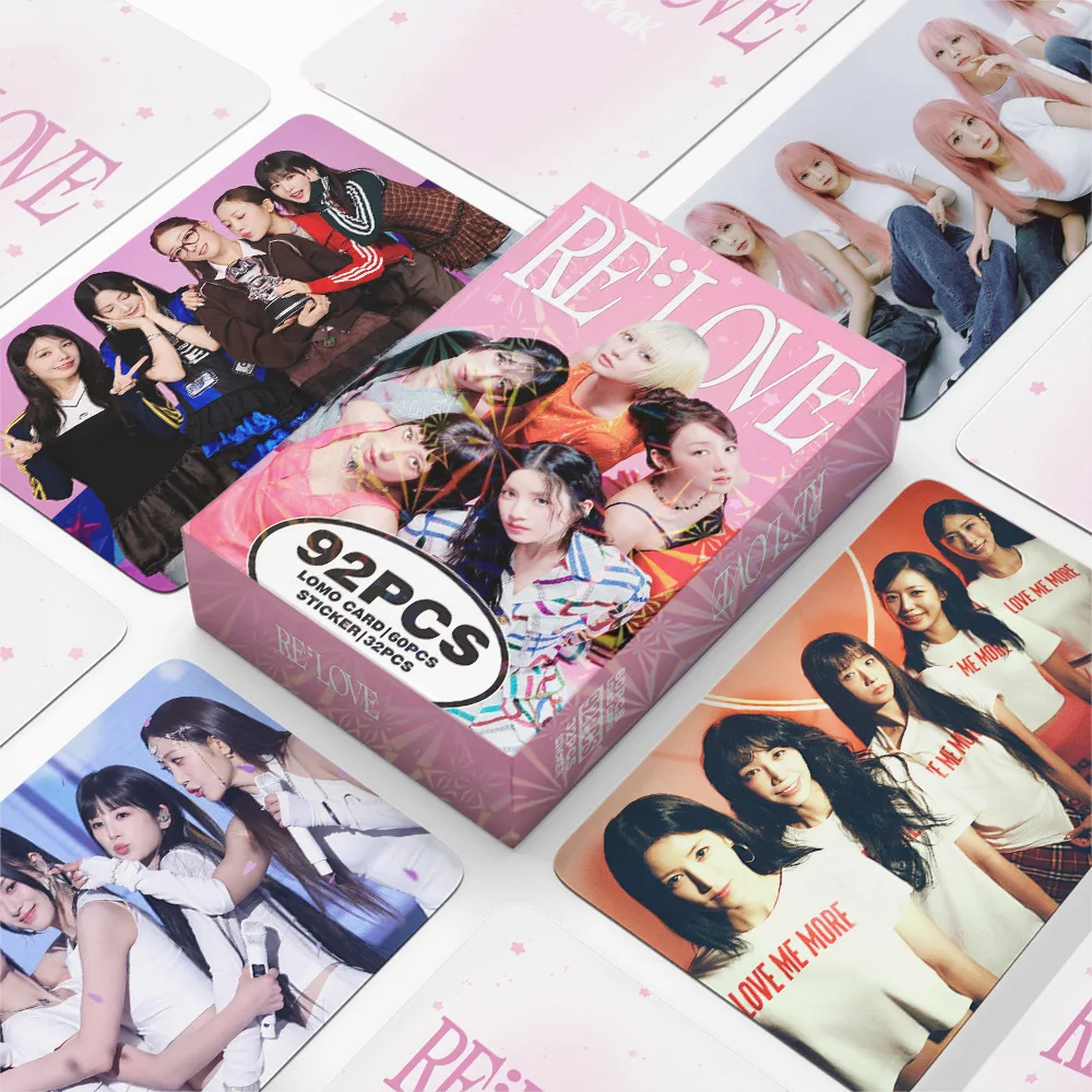 92pcs APINK RELOVE Photo Card Photocards Stickers Kpop Merch Lomo Cards Set Fans Collection Cards Gift