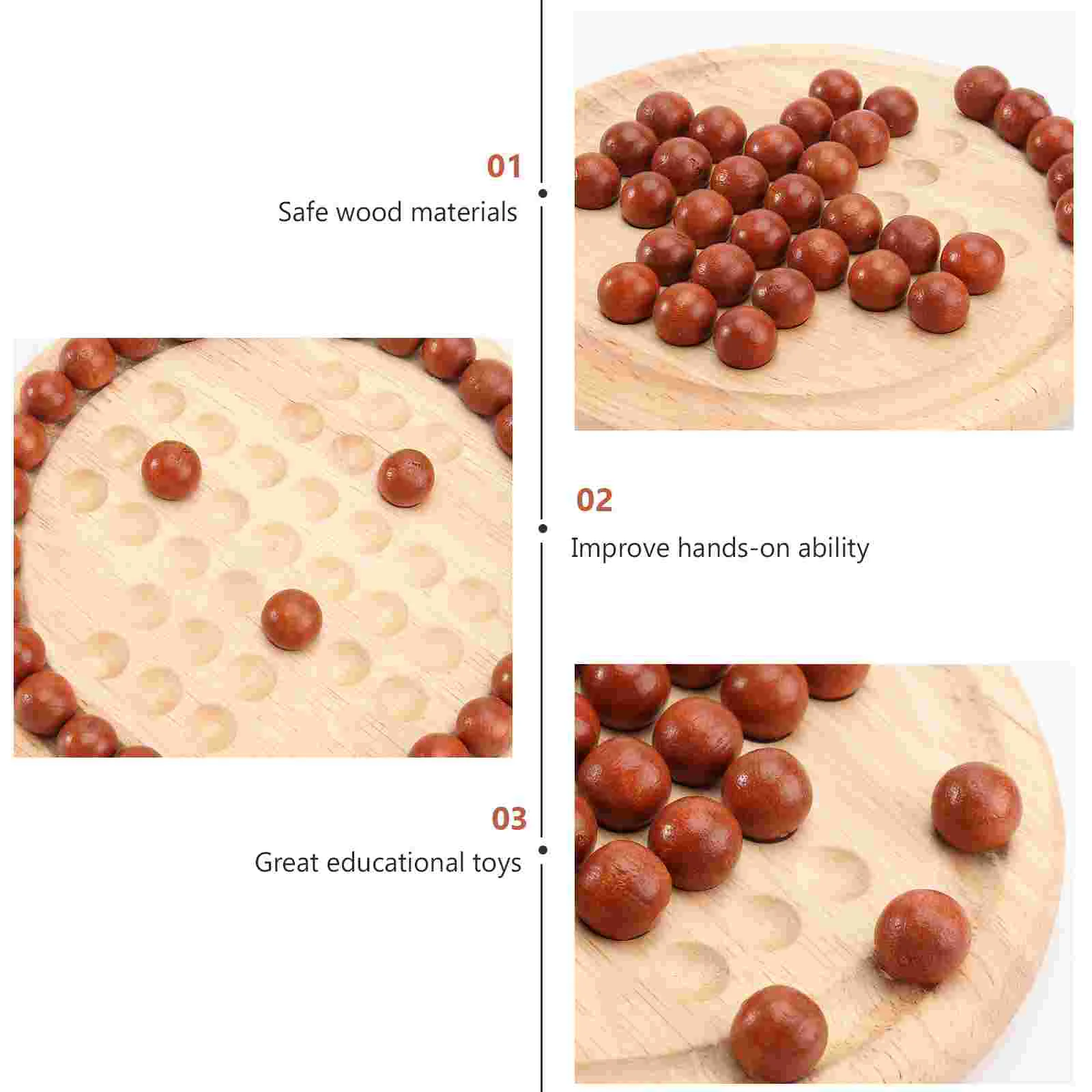 Juguete educativo clásico para adultos, 1 clavija, juguetes con gancho, juego de mesa de madera, ajedrez individual