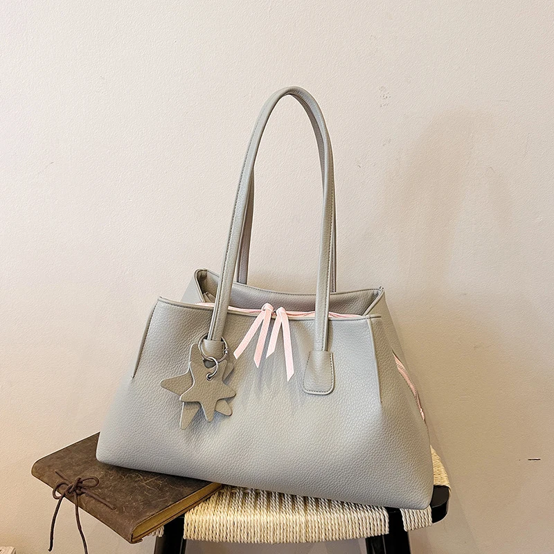 Women Tote Bag,Multi Layer Large Capacity Zipper Shoulder Bag,Women Vintage Frosted Office Commute Daily Work Top‑Handle Handbag
