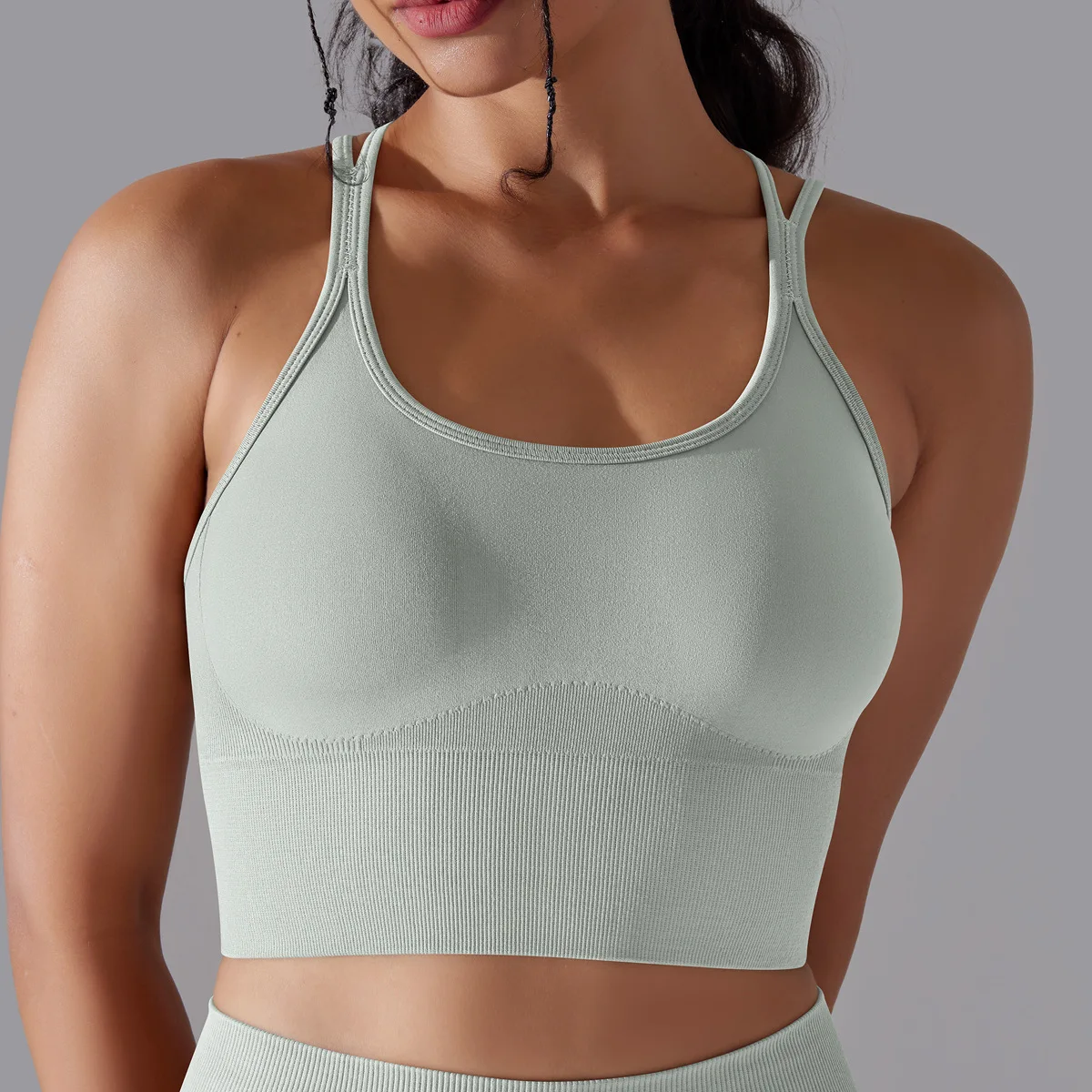 Super Soft Fabric Back Cross Sports Bra Gym Top Women Higher Quality Yoga Clothes Women Fitness Running Bra Workout Yoga Bra