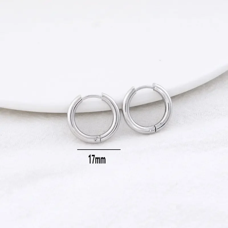 17MM 21MM 14K Gold Color Brass Round Earrings Hoops High Quality Jewelry Making Supplies Diy Findings Accessories