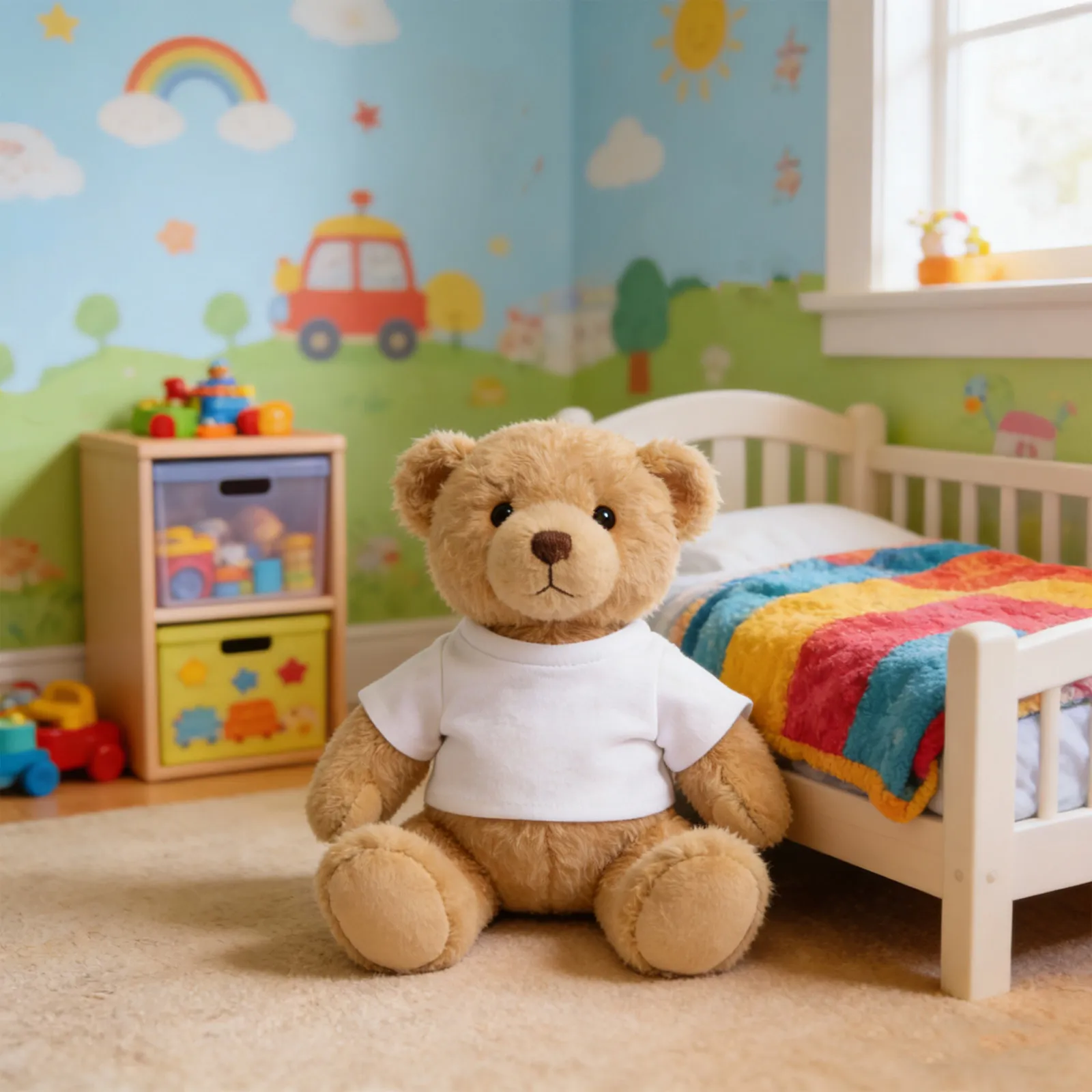 4Pcs Stuffed Animal T Shirts Blank White Soft Bear Clothing Basic Bears Shirts Mini Bear Shirt Clothes for Stuffed Animals