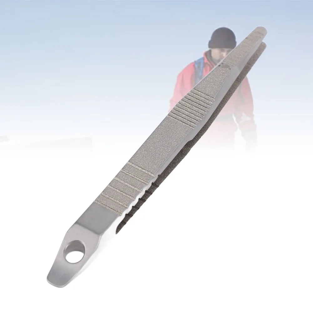 TC4 Titanium Alloy Mini Keychain Tweezer Straight Tip Grooved Grip EDC Precision Tweezers Lightweight Straight Tip Tweezers
