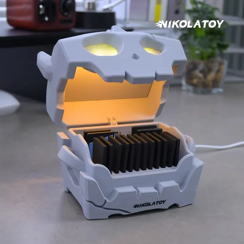 

【Spot Goods】Original NIKOLATOY Zelda Chest Breath of The Wild Cassette Storage Box Vibration Voice Control Model Ornament