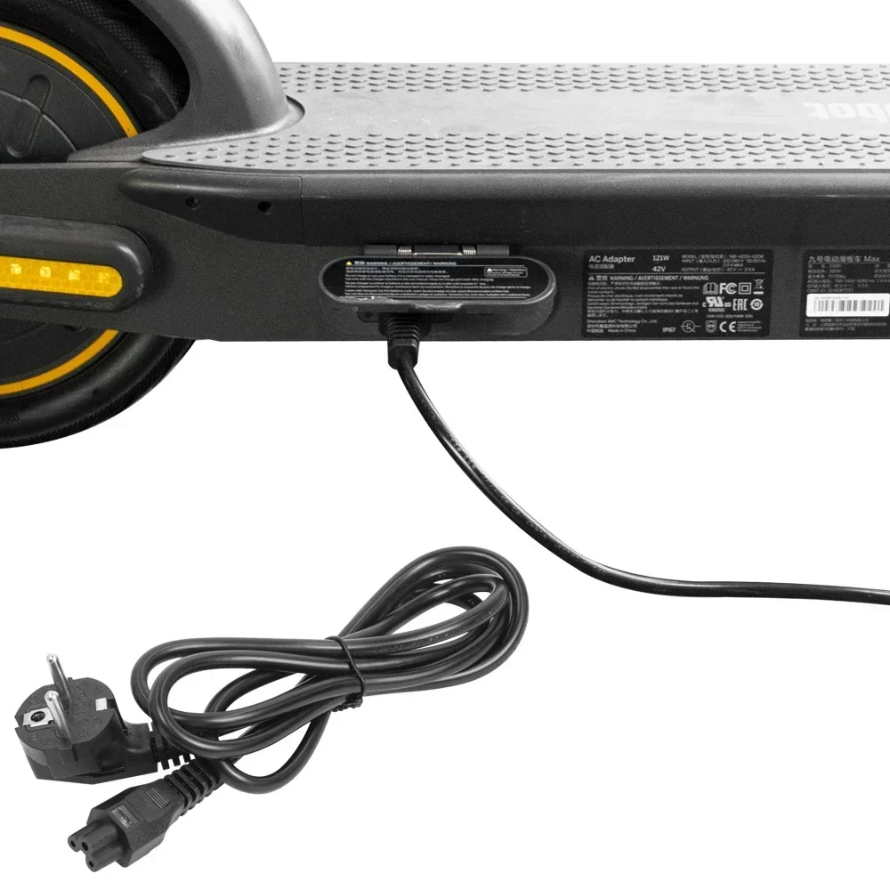 Ladekabel für Ninebot MAX G30 G30D/LP/LE G65 G2 Elektroroller Ladeleitung US UK EU Stecker Batterie Strom Ladekabel – Detail 8
