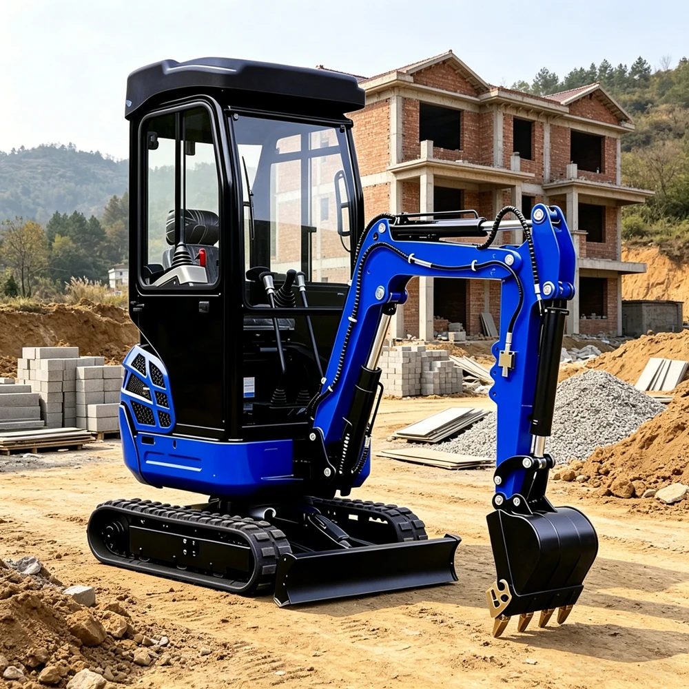 

Mini Excavator Construction 1.0Ton 1.7Ton 2.0Ton 3.0Ton Yanmar engine Hydraulic CE Adjustable Trenching Cab